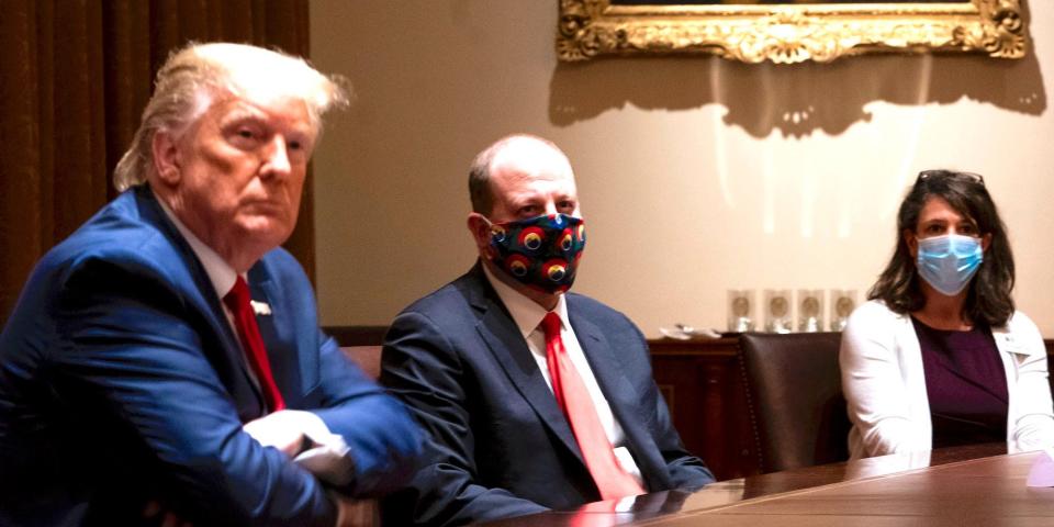 trump meeting with governors mask