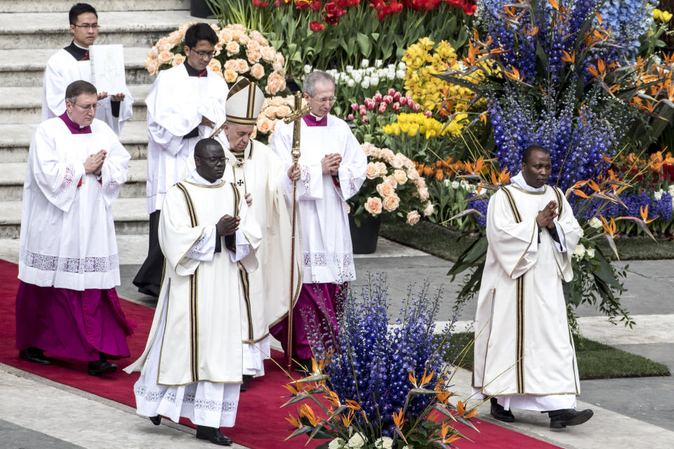 Pope Francis expresses his condolences to those affected by the tragic Sri Lanka attack. (GETTY)