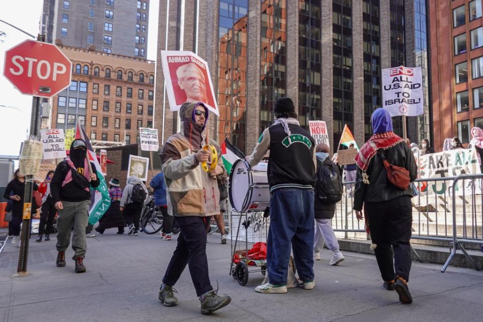 The protest at NYU is only the latest of its kind happening at universities across Manhattan. LP Media