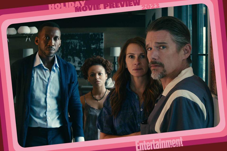 <p>Netflix</p> Mahershala Ali, Myha’la, Julia Roberts, and Ethan Hawke in 