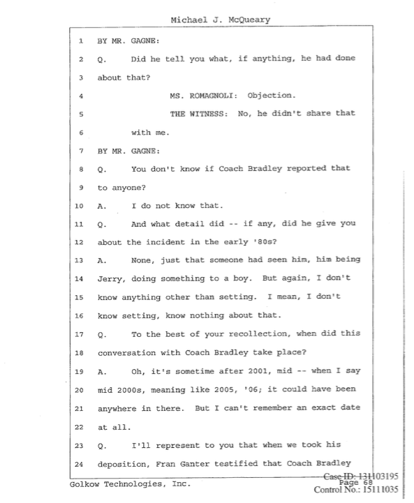 Mike McQueary testimony 3