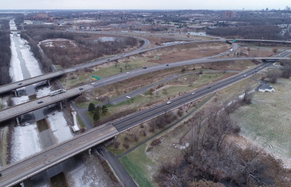 A view of Interstate 590 south near Interstate 390 in Brighton, near Rochester, in 2019.