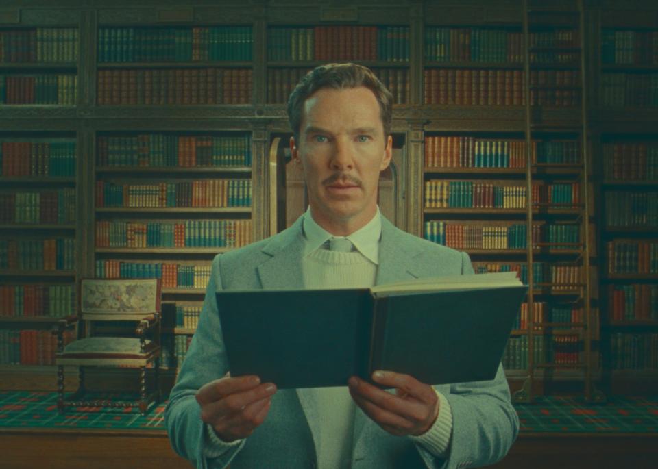 Benedict Cumberbatch stars as the title character, who happens upon a tale that gives him a great idea in Wes Anderson's "The Wonderful Story of Henry Sugar," an adaptation of the Roald Dahl tale. See it, and other Oscar-nominated shorts at Garfield Theater.