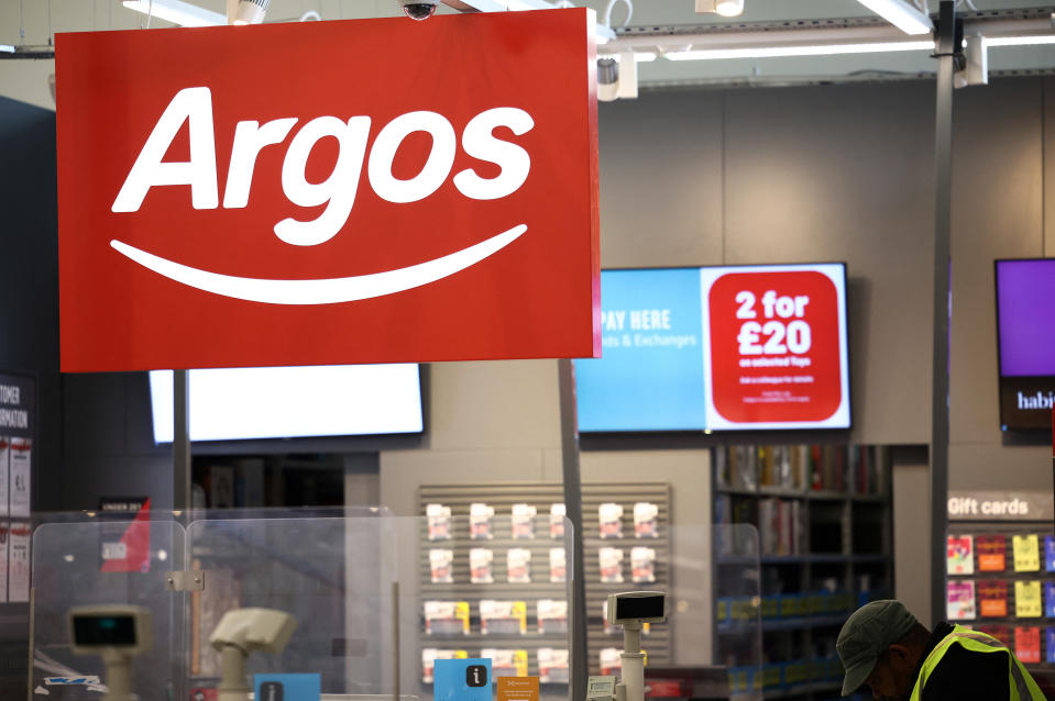 Sainsbury's is planning to close more Argos depots over the coming months in the UK that will impact thousands of jobs. Photo: Henry Nicholls via Reuters.