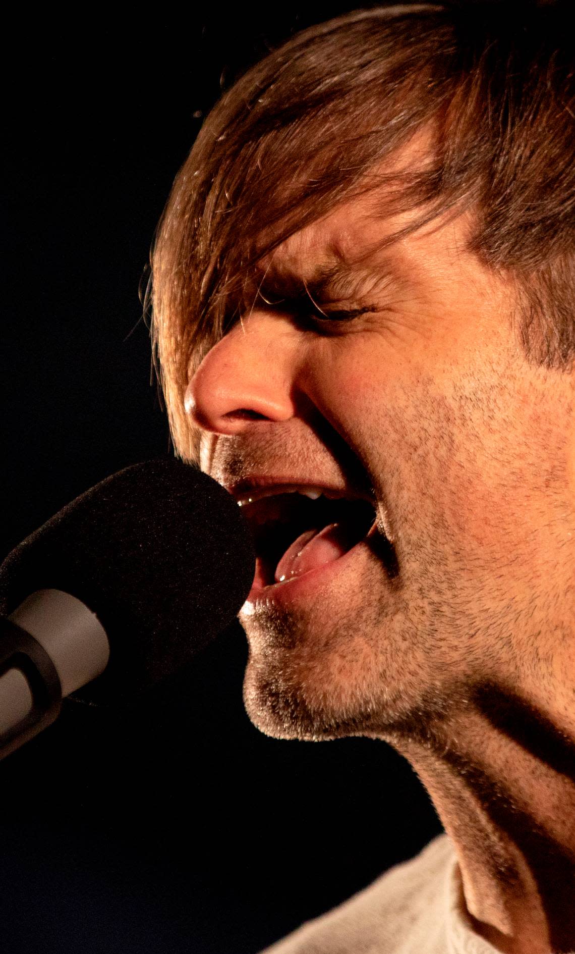 Death Cab for Cutie lead singer Ben Gibbard in concert in Raleigh, N.C., Monday night, Oct. 3, 2022.