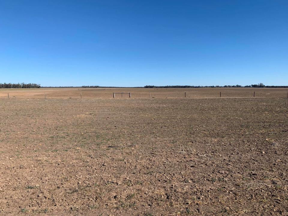 Farm in Southwest Queensland left dry from years of drought.