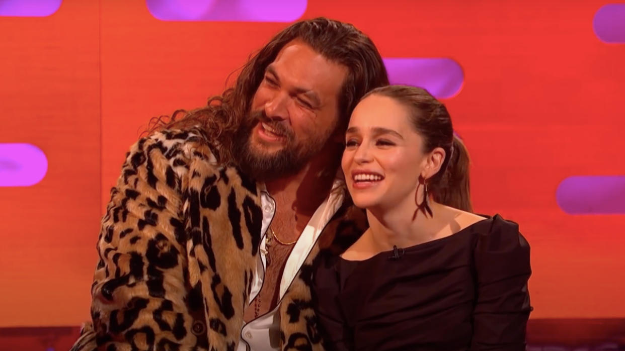  Jason Momoa and Emilia Clarke on The Graham Norton Show 