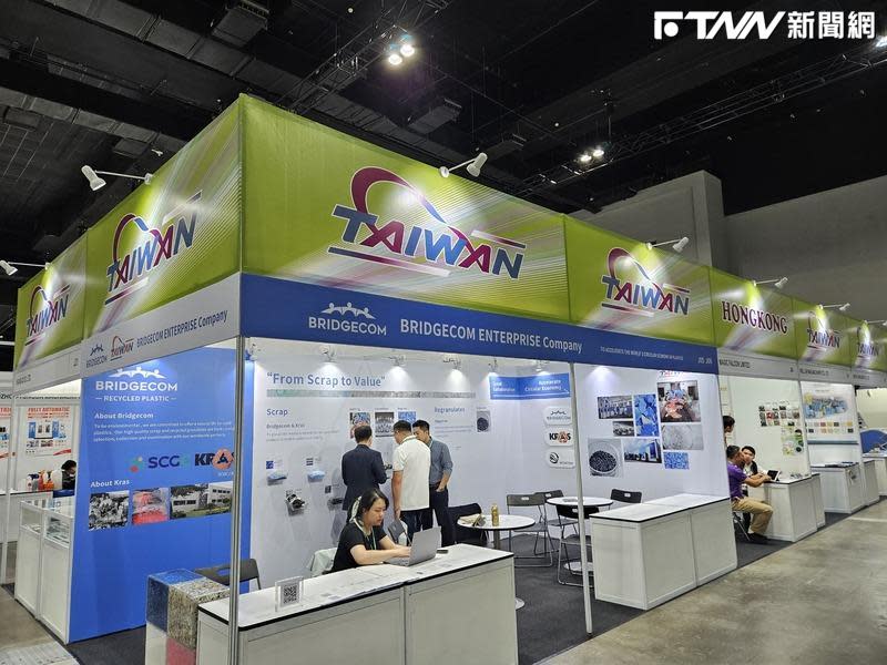 第34屆馬來西亞國際機械設備展在吉隆坡舉行為期3天展覽，台灣機械工業同業公會率7家台灣業者參與，圖為參展的台灣館。（圖／中央社）