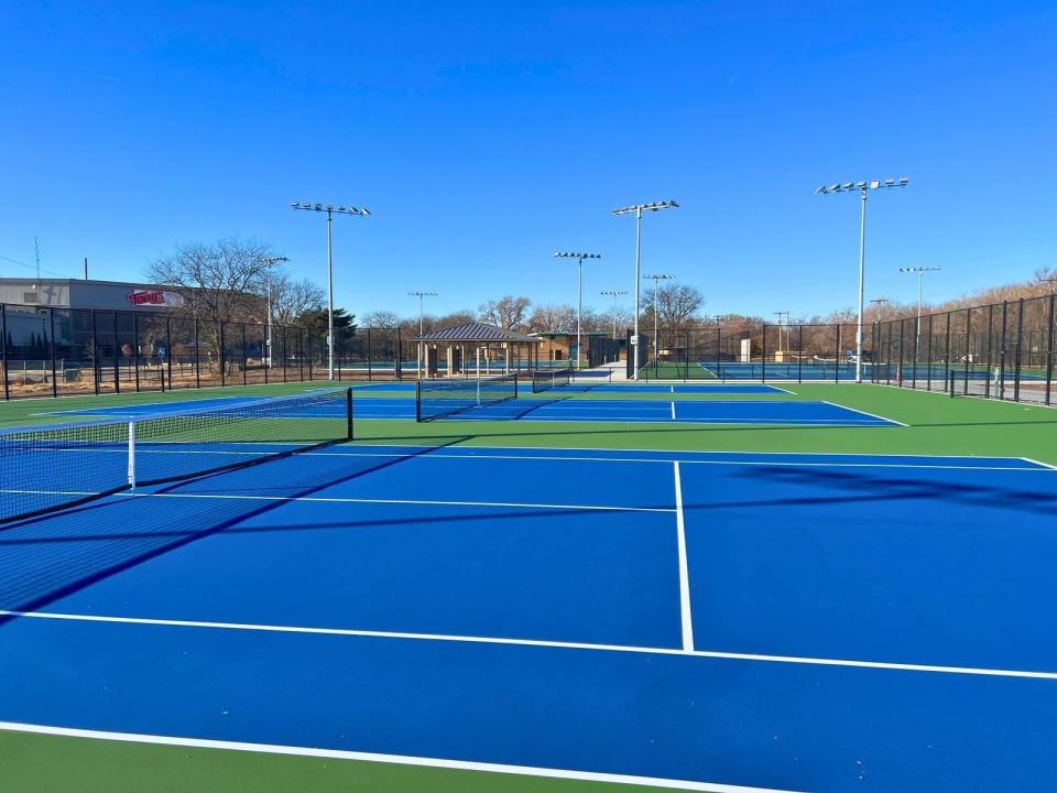 Newly constructed courts at Kenwood Park are complete and ready for play.