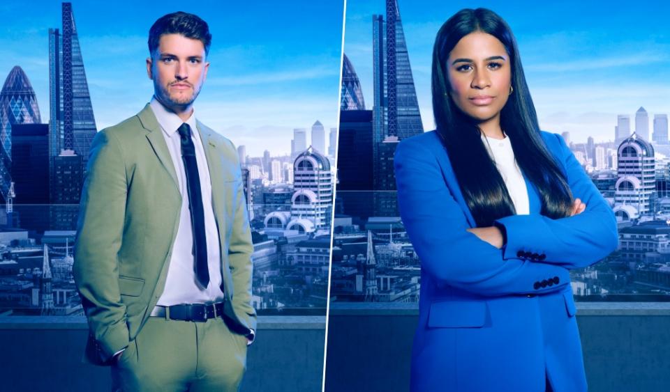 Jack Davies and Amina Khan on The Apprentice 2024