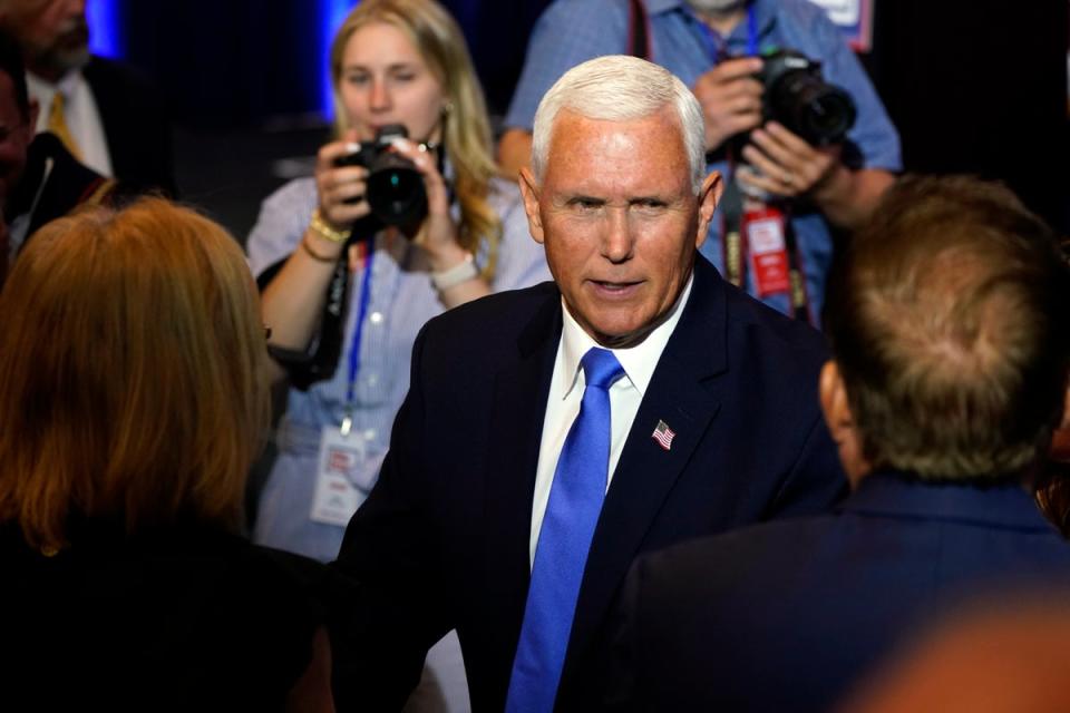 Mike Pence is the latest Republican to throw his hat into the ring for the 2024 nomination (AP)