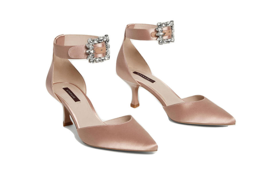 Bejewelled Satin Shoes