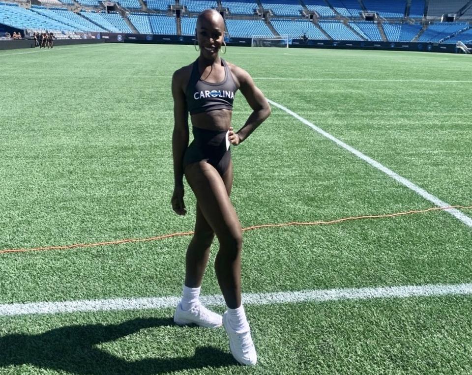Justine Lindsay is the NFL's first openly transgender cheerleader.