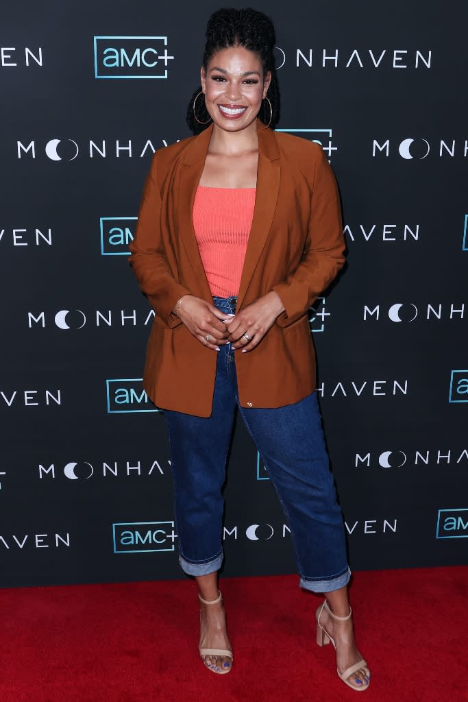 Sparks on the red carpet at the “Moonhaven” premiere in LA on June 28. - Credit: Xavier Collin/Image Press Agency