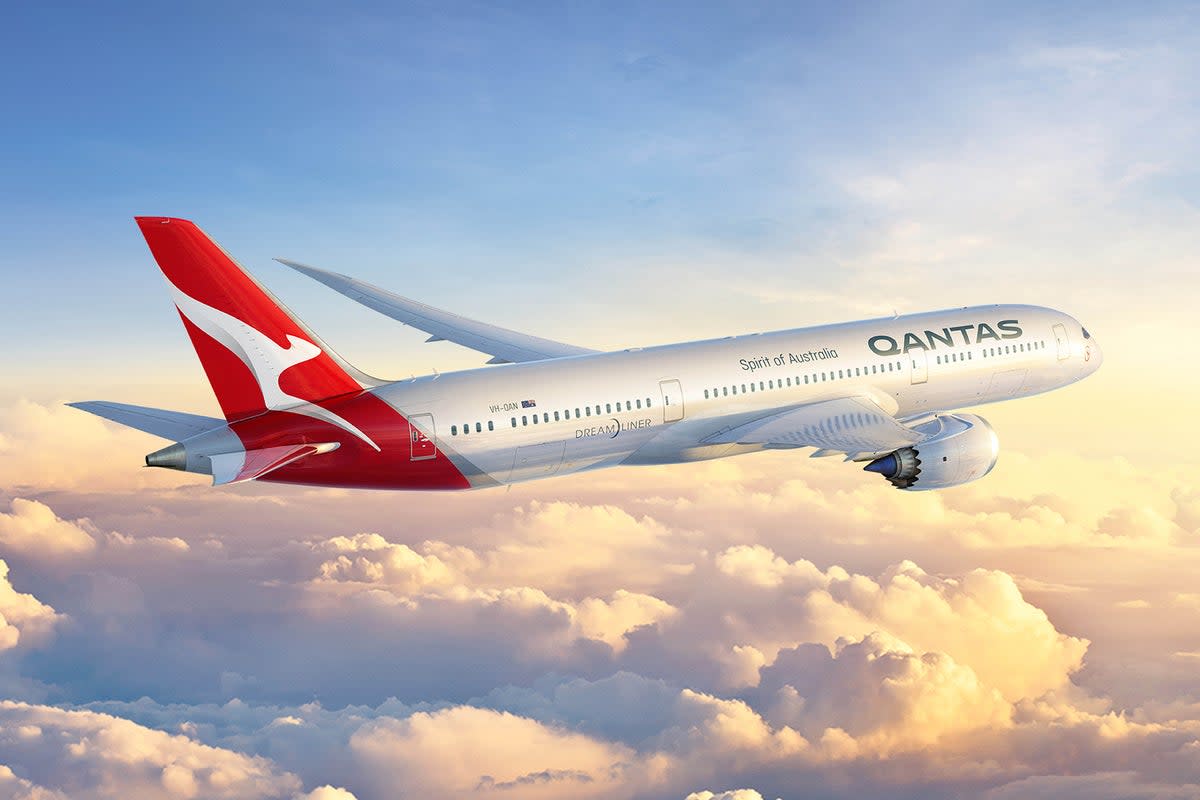 Qantas has suspended its QF9 nonstop flight from Australia to the UK ‘due to the situation in parts of the Middle East’ (Qantas)