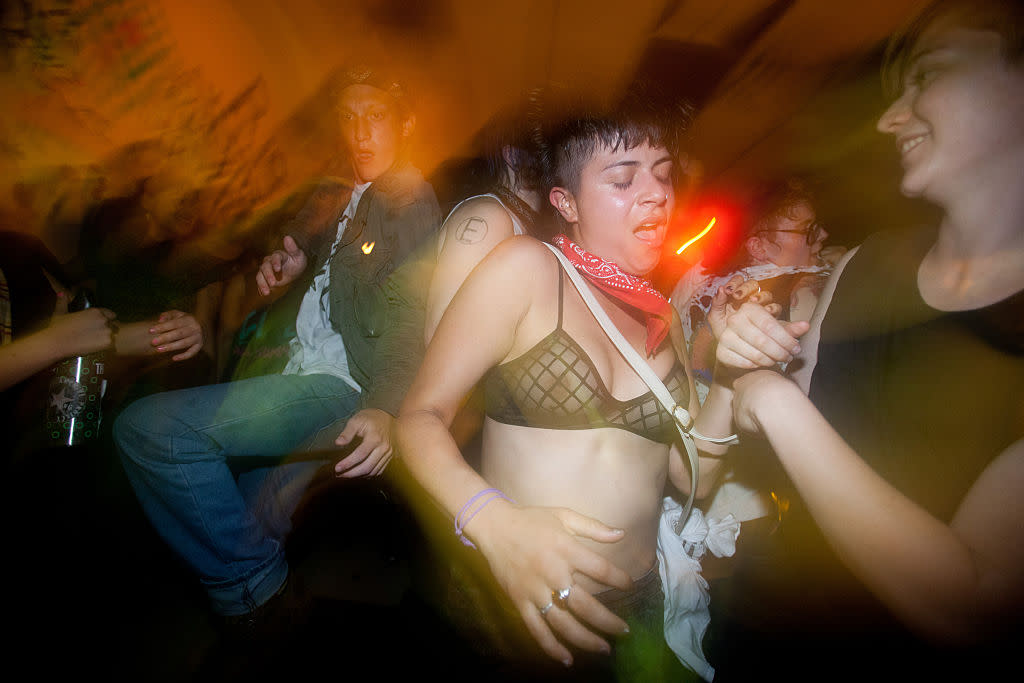 A benefit event for Pussy Riot at Death By Audio in Brooklyn, N.Y.C., in 2012. (Photo by Rebecca Smeyne/Getty Images)