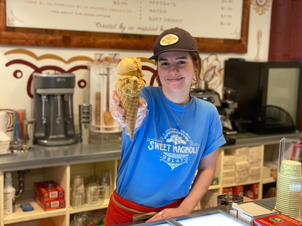 Pumpkin Latte Gelato is just one of the many pumpkin spiced gelatos Sweet Magnolia Gelato Co. will be serving this Fall.