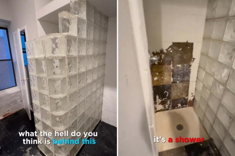 A small NYC studio apartment went viral for its odd shower steps from kitchen space. Instagram