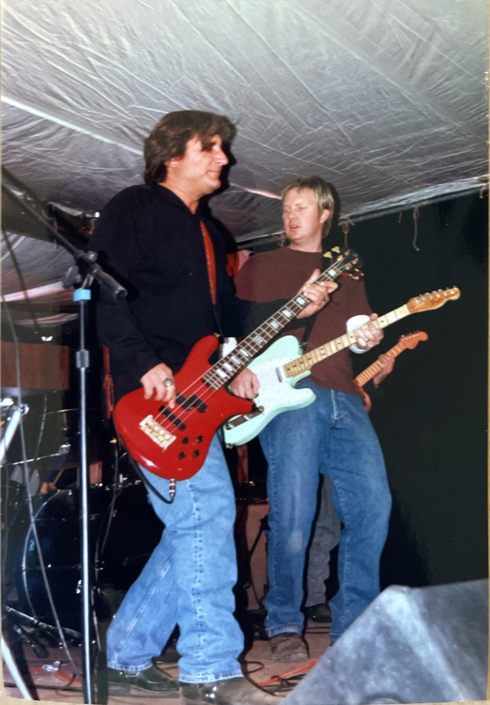 Stephen Ashbrook and Paul "PC" Cardone onstage at Jerome Biker Jamboree