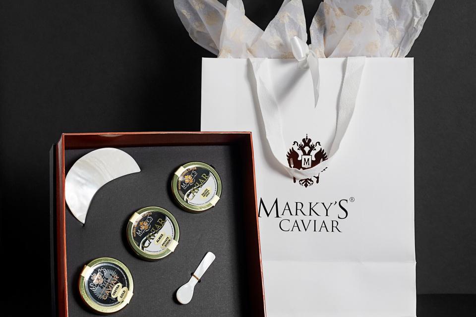 A gift set from Marky's Caviar