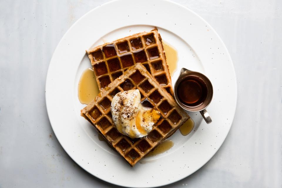 Coffee-Flavored Belgian Waffles