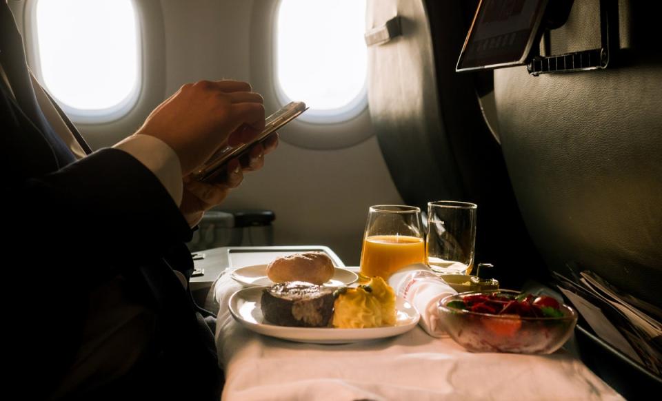 Airline passengers claim to have found everything from hypodermic needles to human teeth in their meals. (Getty Images/iStockphoto)