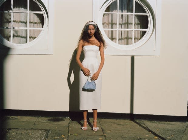 A full look from the debut Loeffler Randall bridal collection.<p>Photo: Courtesy of Loeffler Randall</p>