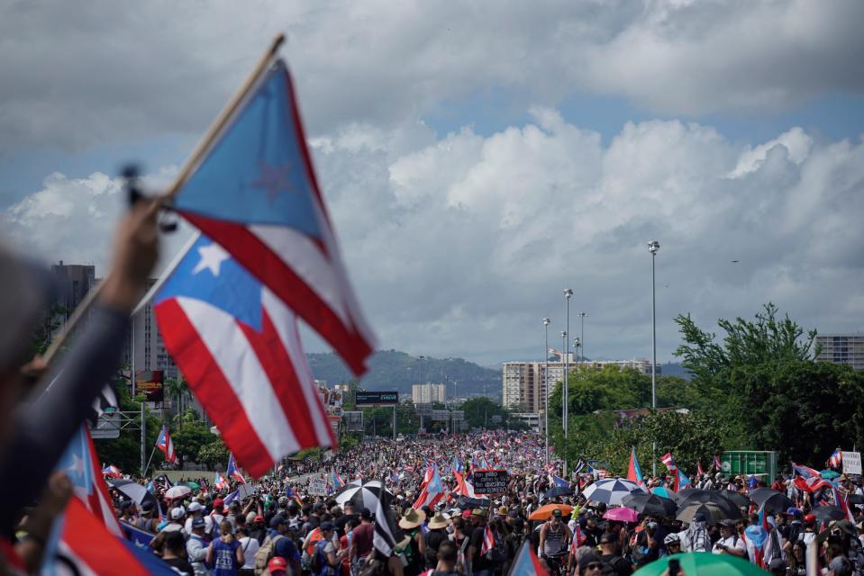 More people taking to the Las Americas Highway in San Juan.