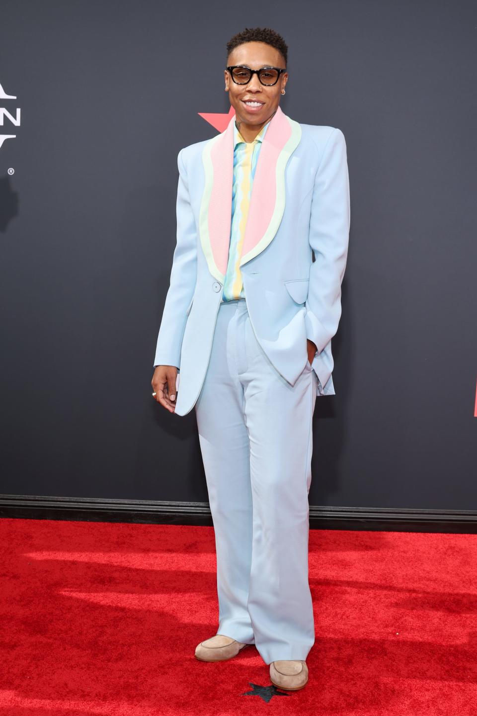 Lena Waithe at the 2022 BET Awards in Los Angeles, California.