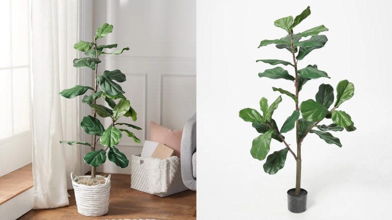 This faux fiddle leaf fig is a lovely, affordable accent for any room.