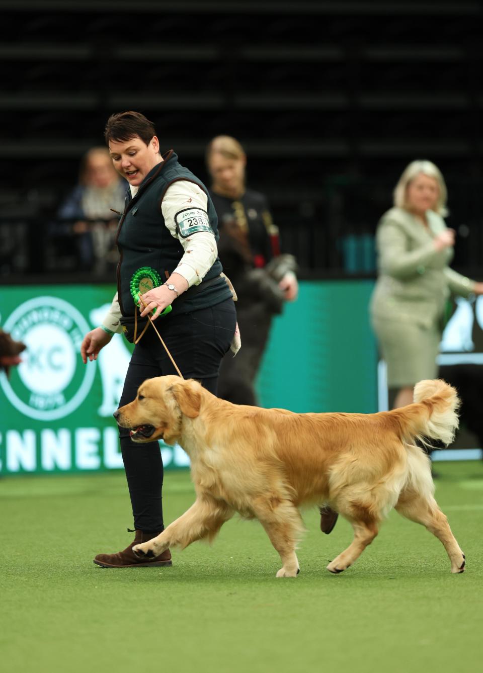 Katherina Savage from Wexford with Killian, a Golden Retriever