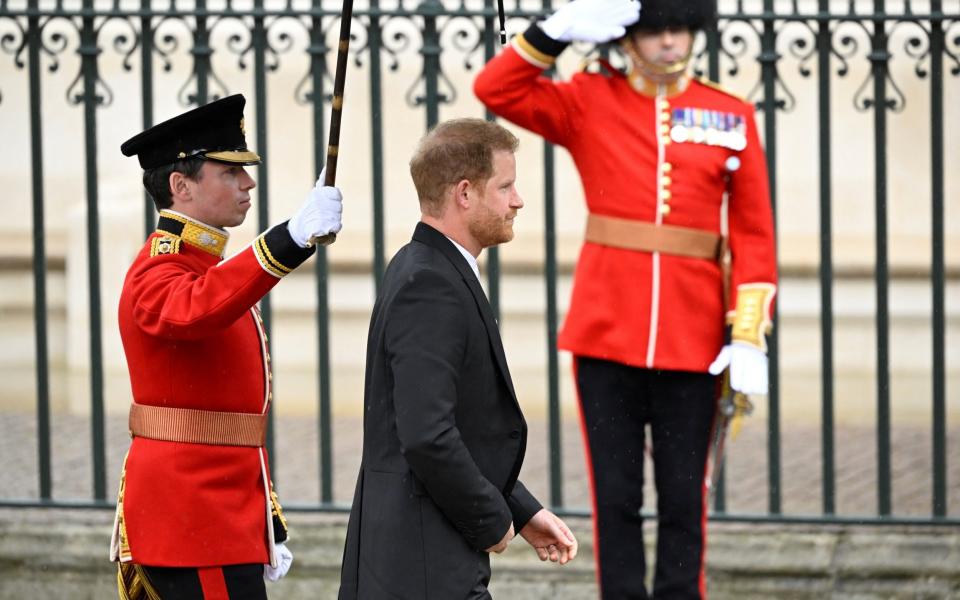 Prince Harry is not wearing military dress or robes for the occasion - Reuters/Toby Melville