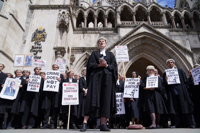 Criminal barristers strike action