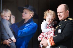 The royal family appears for Monaco National Day celebrations