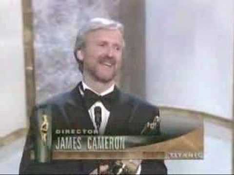 1998: When James Cameron quoted his own movie in his acceptance speech.