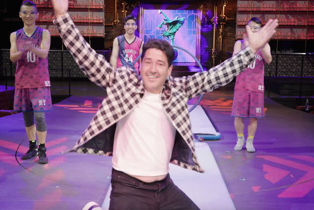 <p>NKOTB/Youtube</p> New Kids on the Block's Jonathan Knight at Cirque du Soleil Mad Apple