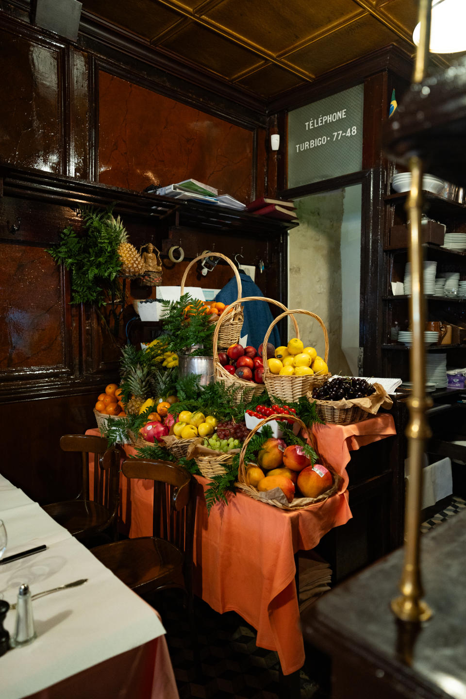 Fresh fruits from local suppliers are among the dessert options at L’Ami Louis.