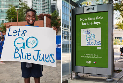 GO Jays fan sign (CNW Group/GO Transit)