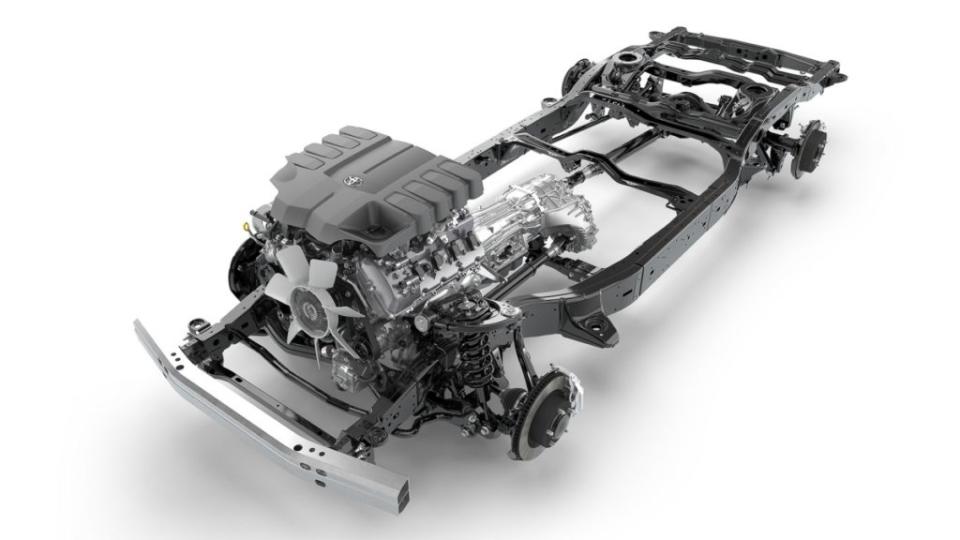 新一代GA-F底盤，有望賦予大改款Hilux兼容油電與高階TSS系統的能力。(圖片來源/ Toyota)