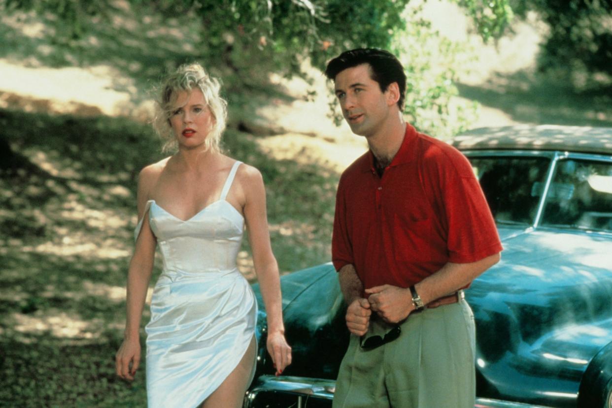 Kim Basinger and Alec Baldwin became a real-life couple during the troubled 1991 romantic comedy, 'The Marrying Man.' (Buena Vista/courtesy Everett Collection)