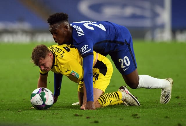 Callum Hudson-Odoi got close to his marker