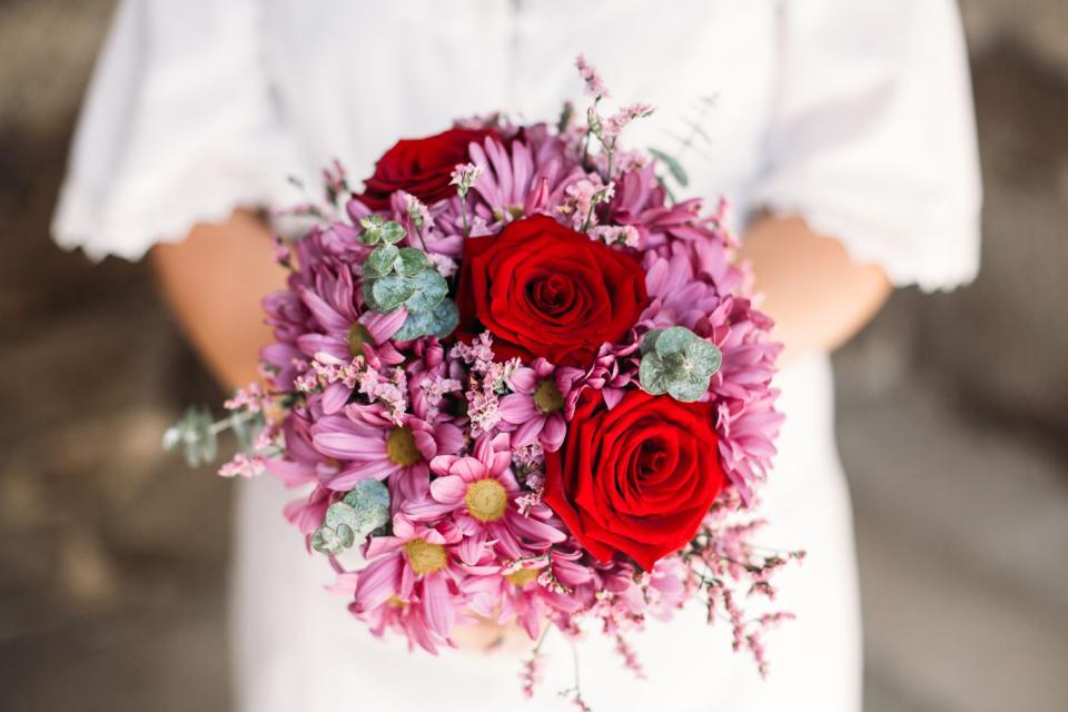 <p>Getty</p> Bouquet of flowers