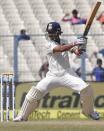 Cricket - India v New Zealand - Second Test cricket match - Eden Gardens, Kolkata, India - 30/09/2016. India's Ajinkya Rahane plays a shot. REUTERS/Rupak De Chowdhuri