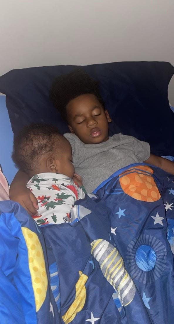 Corey Marioneaux Jr.'s two young children, Cylen and Caion, were at their father's home when the SWAT team executed a search warrant at the home Feb. 3.