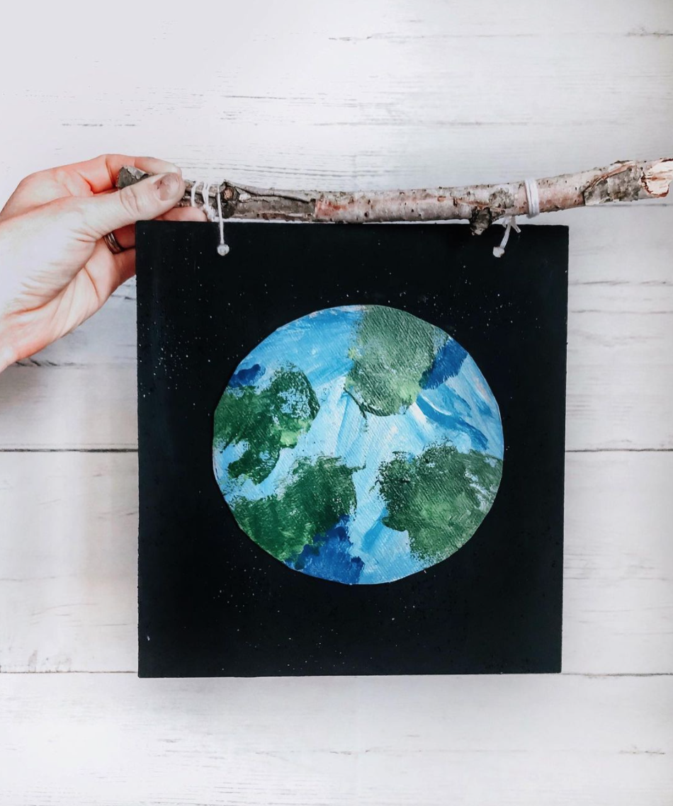 earth day craft globe art