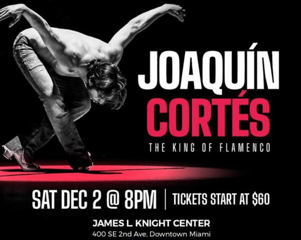 Joaquín Cortés en Miami “Gira Esencia” en el James L. Knight Center.