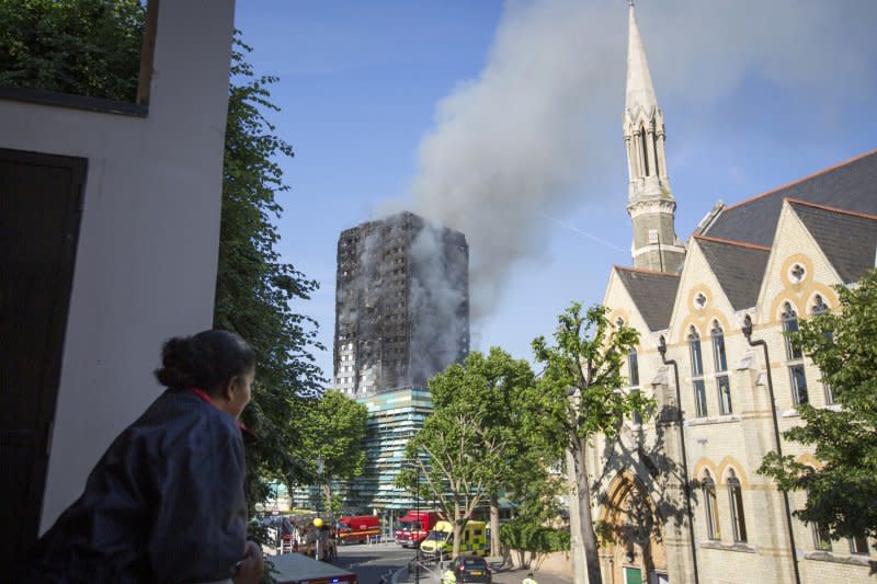 英國倫敦西部格倫費爾大樓大火（AP）