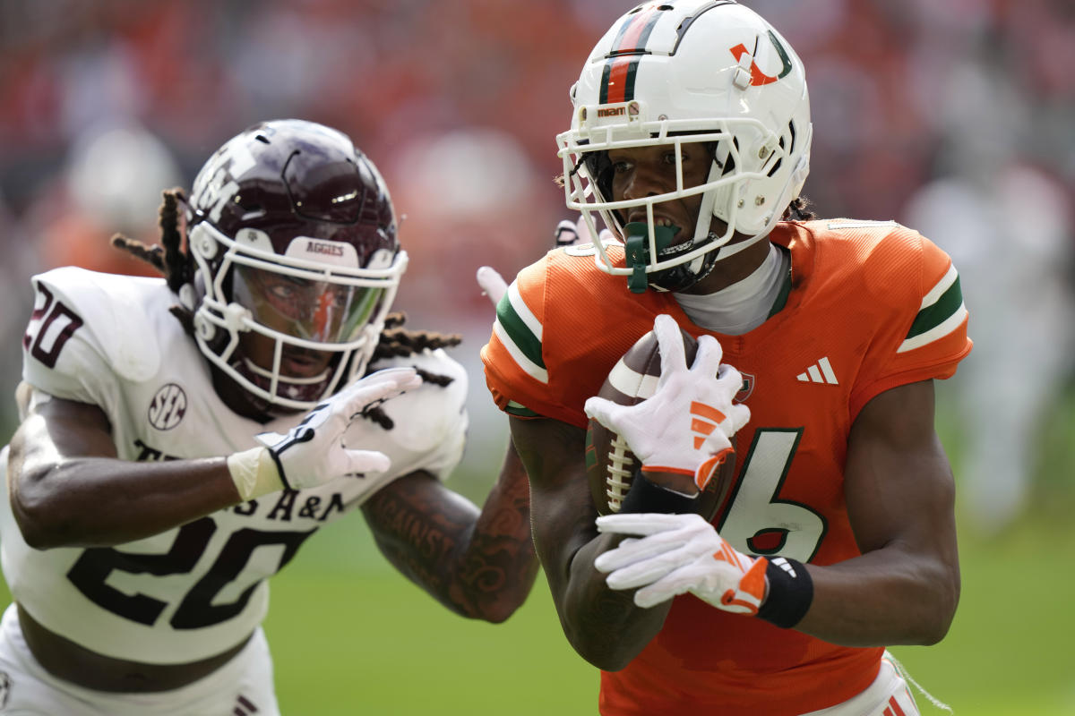 No. 20 Miami tries to remain unbeaten against Temple team led by Kurt  Warner's son at QB