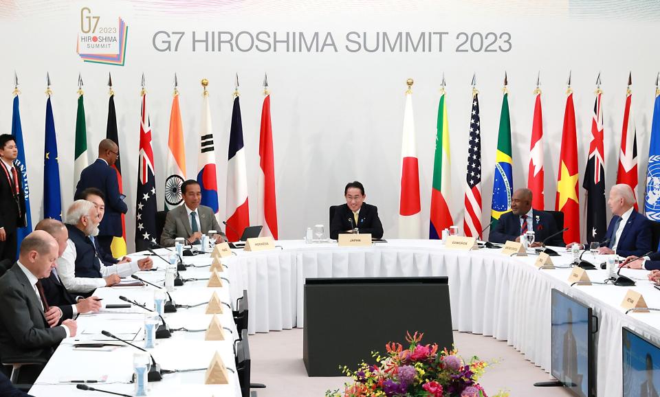 World leaders at the G7 summit (AP)