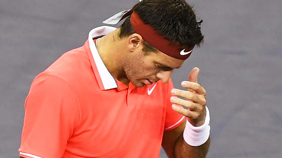 Juan Martin del Potro, pictured here during a match in 2018.